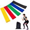 5PCS Set Resistance Band fitness 5 Levels Latex Gym (OEM)